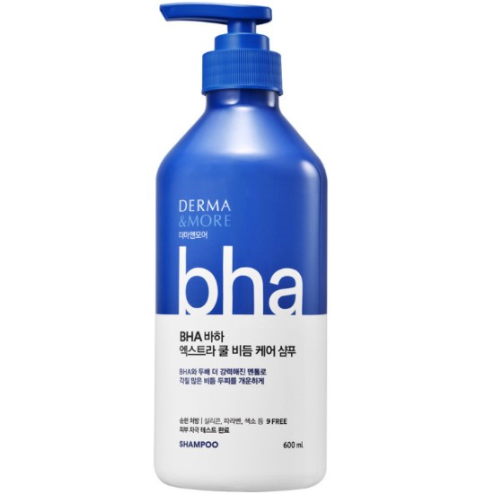 더마앤모어 바하 엑스트라 쿨 비듬케어 샴푸 600ml (3개)_이미지