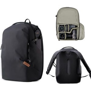 PGYTECH 원고 라이트 카메라백팩 16L22L 가벼운 방수기능 도시 및 포토 검정초록흰색_이미지