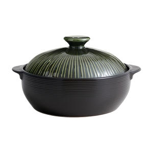 라인팟 무균열 뚝배기, 그린, 22cm