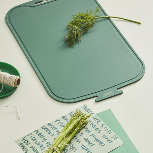 한샘 라운드 실리콘 도마 (40x25cm)