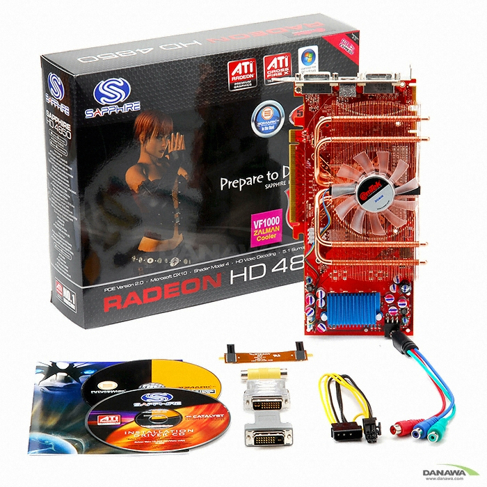 SAPPHIRE 라데온 HD 4850 512MB VF1000 이엠텍_이미지