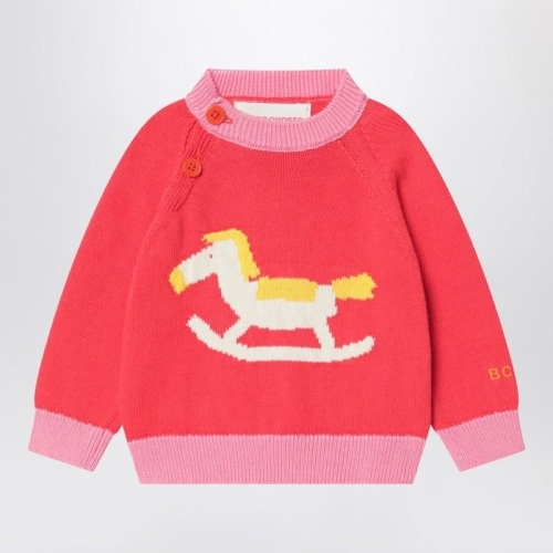 보보쇼즈 Red cotton Rocking Horse sweater B225AB021CO/XL BOBO-RE