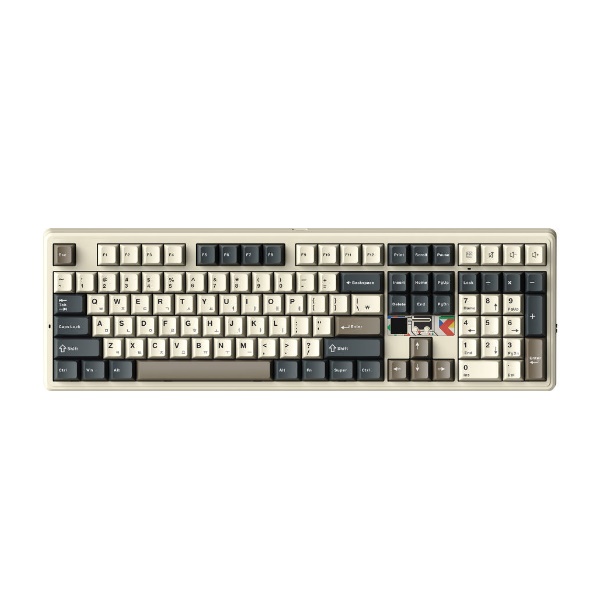 AULA F108 Pro V2 유무선 기계식 샌드 베이지 (세이야축)_이미지