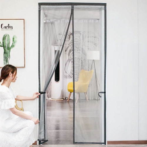 보드미 방충망 라이프업 심플 문 모기장 100x210cm 자석 현관방충망