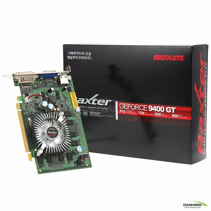 앱코 지포스 9400GT Baxter HDMI D2 512MB_이미지
