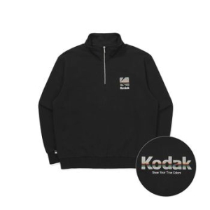 코닥 레인보우 반집업 맨투맨 WHITE MELANGE K5323LFSH2 WMG