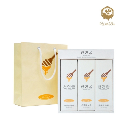 위드비  아카시아꿀 야생화꿀 밤꿀 스틱꿀 3종 선물세트