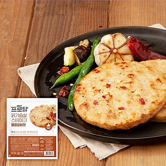 프로마인드 프로닭 닭가슴살 스테이크 매콤갈비맛 100g (8개)