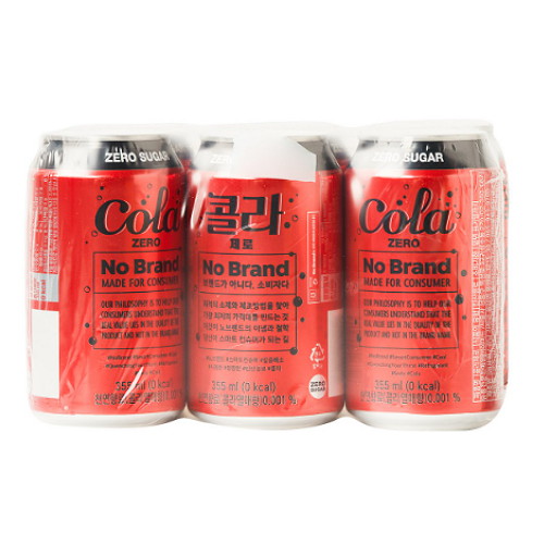 노브랜드 콜라 제로 355ml