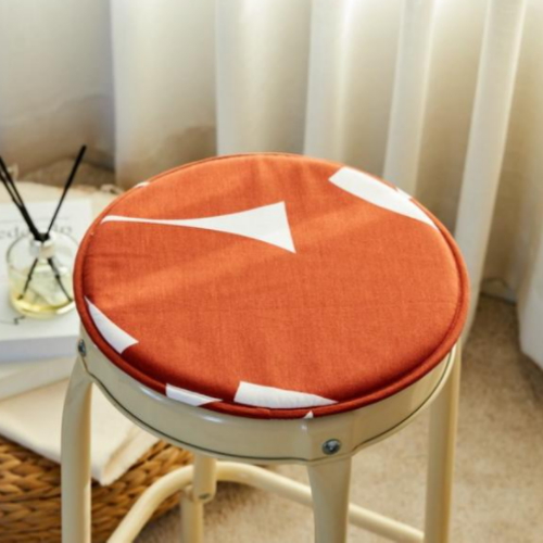 모던하우스 ㅤWOW 편안한 리움 원형벤치방석 스칼렛 33R_이미지