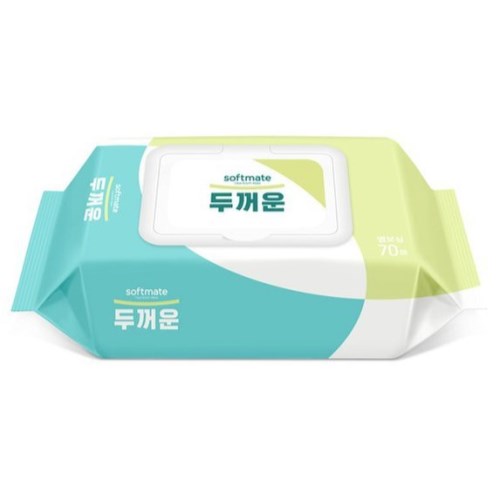 소프트메이트 두꺼운 물티슈 리필형 70매