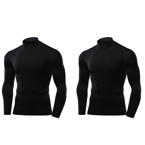 아르메데스 언더레이어 반목터틀 긴팔 무지테크핏 1+1 AR-53