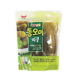 통오이 피클 360g 깐마늘 짱아찌 단무지 피자