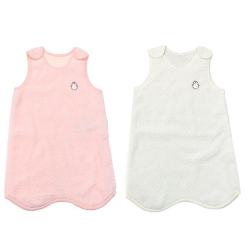 압소바 페기 퍼 수면조끼 2종세트 핑크 아이보리 Z1A2711906_이미지