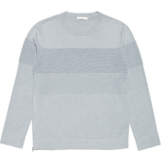 플래시드웨이브 플랙 Texture Blocked Knit_M/GY PWOS3NTRC1M0C6