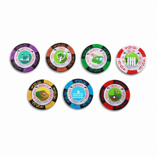 크리브 카지노칩볼마커 골렛칩 골프게임칩
