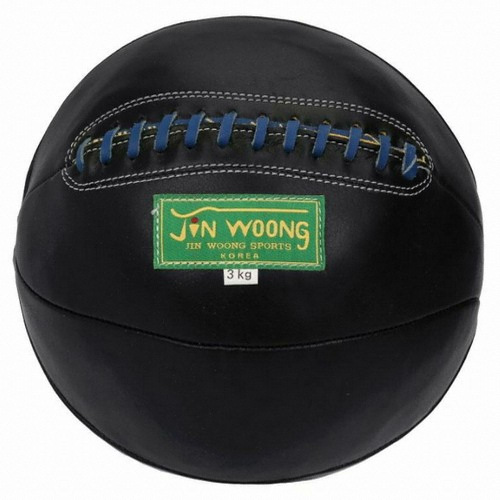 진웅스포츠 가죽 메디신볼 블랙 (3kg)