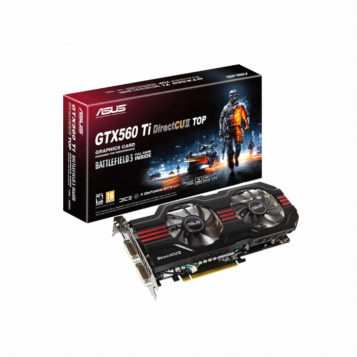 ASUS ������ GTX560 ENGTX560 Ti TOP D5 1GB DC II ��Ʋ�ʵ�3 �����