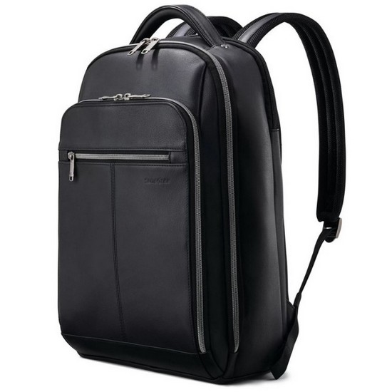 쌤소나이트 클래식 가죽 노트북 백팩 126037-1041_이미지