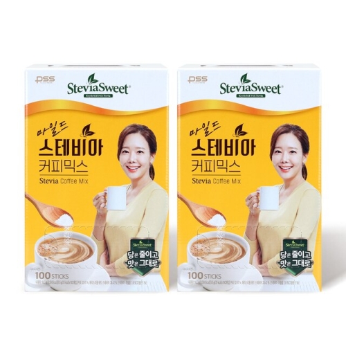 펄세스 스테비아 커피믹스 100개입 (2개)_이미지