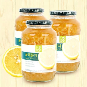 자담식품 꿀레몬차 1kgx3병