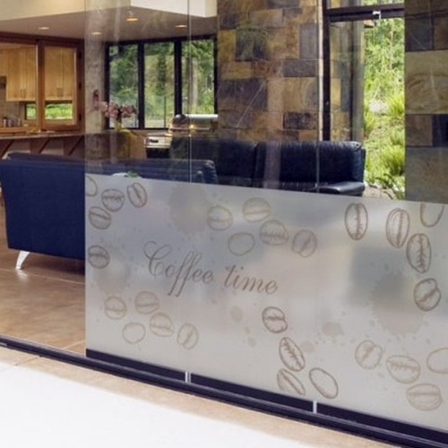 꾸밈 글라스시트지 빈티지커피원두패턴 cg122 (100cm x 100cm)