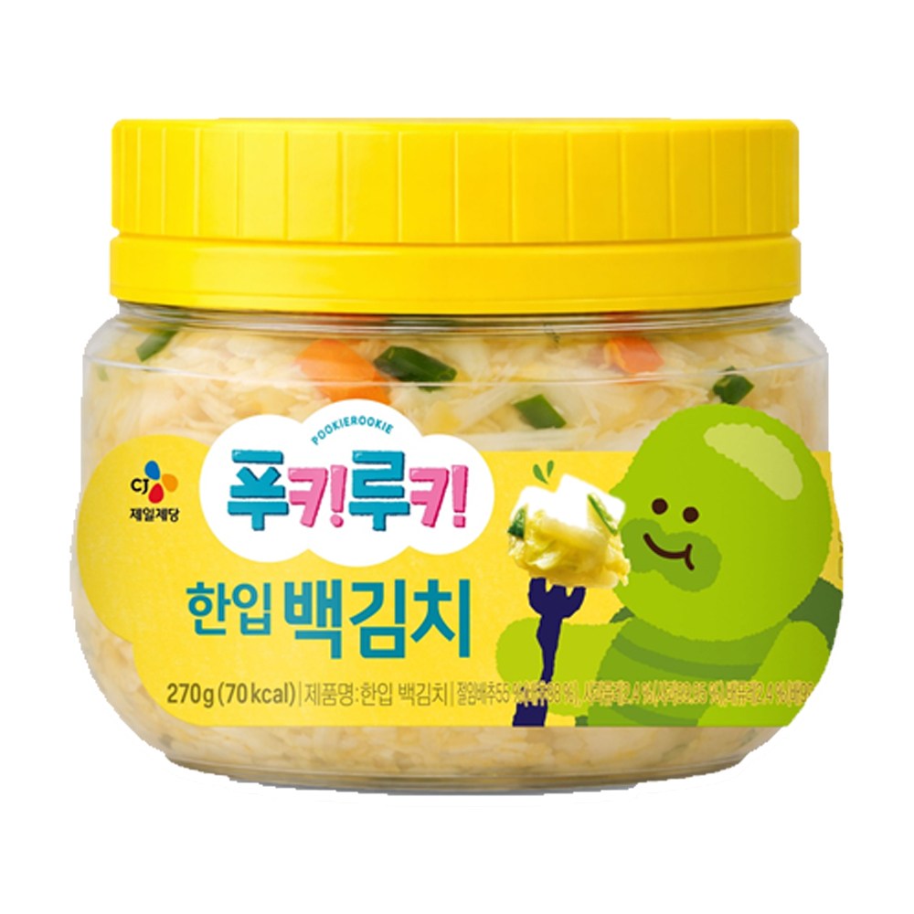 CJ제일제당 푸키루키 푸키루키 한입 백김치 270g