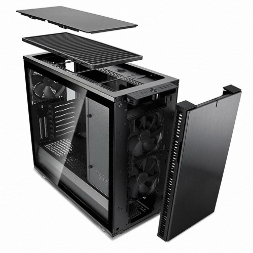 Fractal Design Define R6C 강화유리 (블랙아웃)_이미지