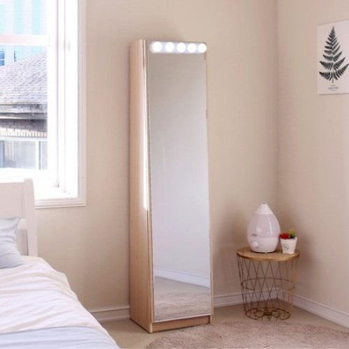 데일리 수납 전신거울 LED 조명