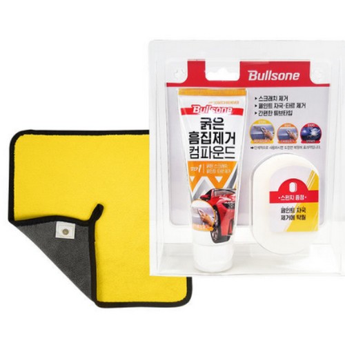 불스원 굵은 흠집제거 컴파운드 STEP1 100g + 버핑타월_이미지