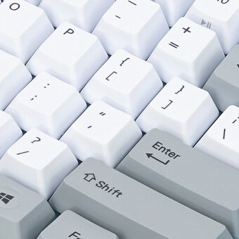VARMILO PBT 염료승화 영문 화이트 그레이
