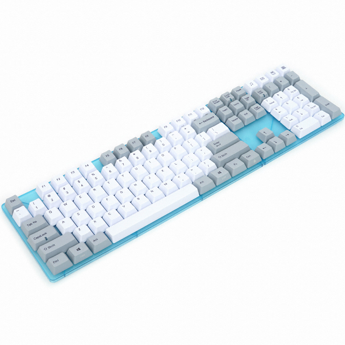 VARMILO PBT 염료승화 영문 화이트 그레이_이미지