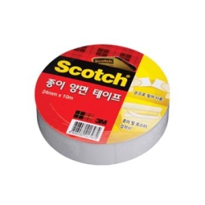 3M 스카치 종이 양면 테이프 24mm x 10m (2개)