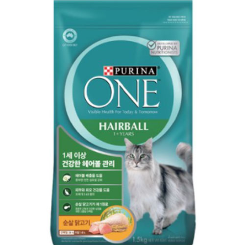 퓨리나 ㅤ원(ONE) 캣 1세이상 성묘용 헤어볼관리 1.4kg (2개)_이미지