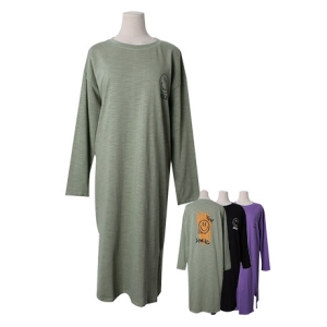 스웰 빅사이즈 원피스 루즈핏 롱 티셔츠 빅사이즈여성의류 스마일옙원피스 BH3534