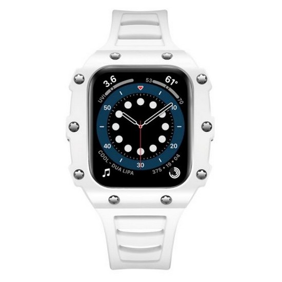 발렌티노루디 애플워치 호환 스트랩 풀커버 일체형 실리콘밴드 VRA21045-02CWT