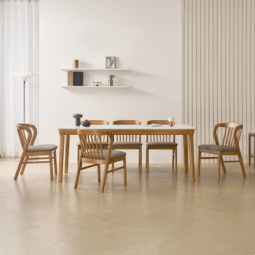 라로퍼니처 허브 포세린 통세라믹 식탁 1900 (의자6개)_이미지