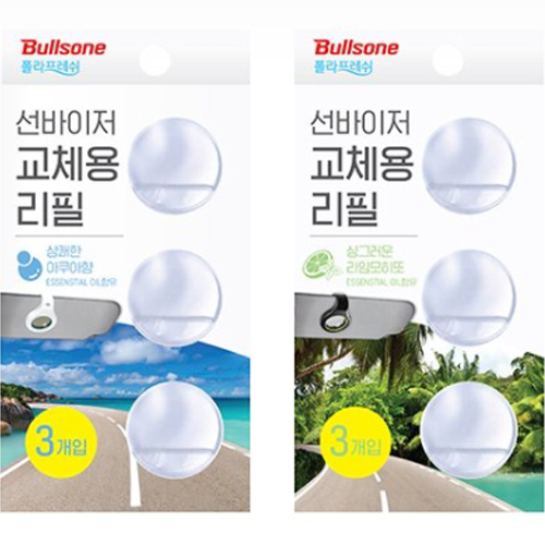 불스원 폴라프레쉬 선바이저 디즈니 통풍구 교체용 리필 10개입 (3세트)_이미지