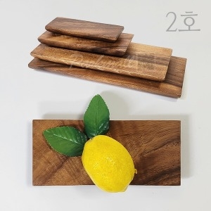 아카시아 통나무 스시도마 2호 20x9 플레이팅 회 초밥 육회접시 일식집