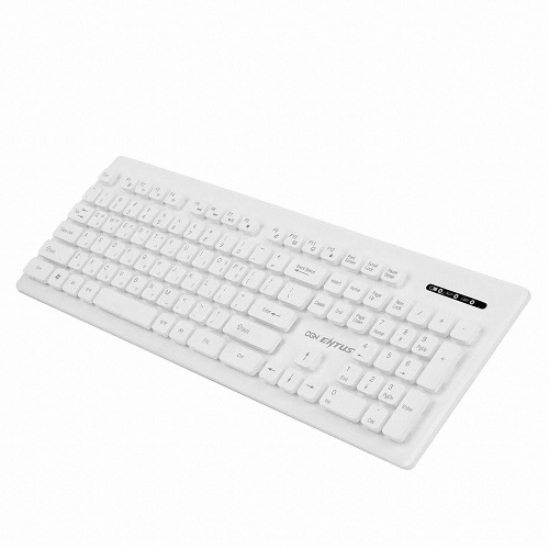 CJ ENM N ENTUS OGN-WKM20 무선 키보드 마우스 세트 (화이트)_이미지