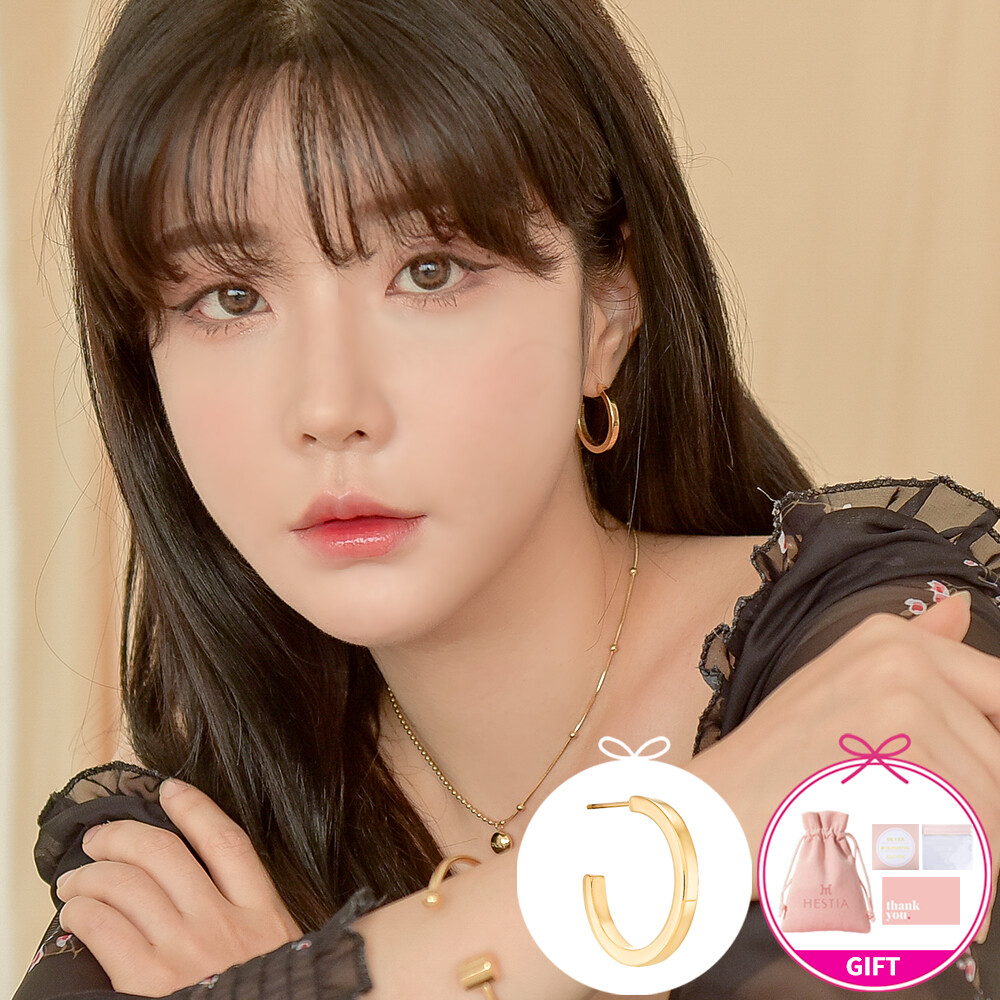 헤스티아 사비자 서지컬 스틸 귀걸이 VV_80019 VV_80019_이미지