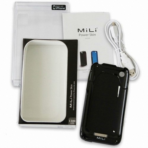 MILI Power Skin iPhone 3G/3Gs 외장 케이스형 배터리_이미지