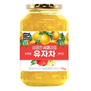 녹차원 상큼한 사과과즙 유자차 1kg_이미지