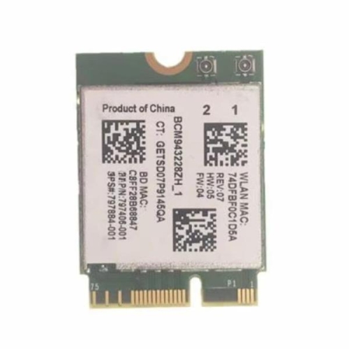 HP sps 797884 001 BCM94328Z 300M NGFF 블루투스 4.0 와이파이 무선 랜 카드_이미지