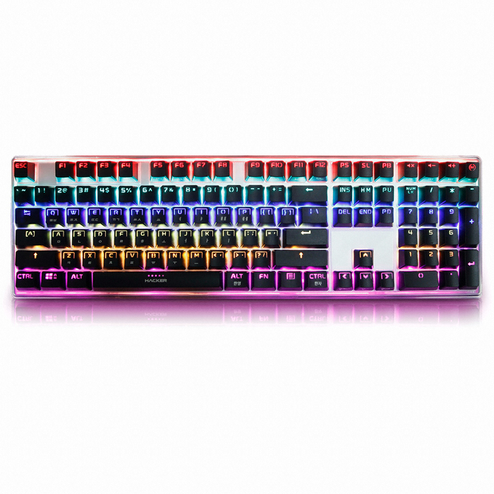 앱코 HACKER K970 레인보우 무접점 (블랙, 55g)_이미지