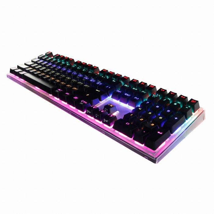 앱코 HACKER K970 레인보우 무접점 (블랙, 55g)_이미지