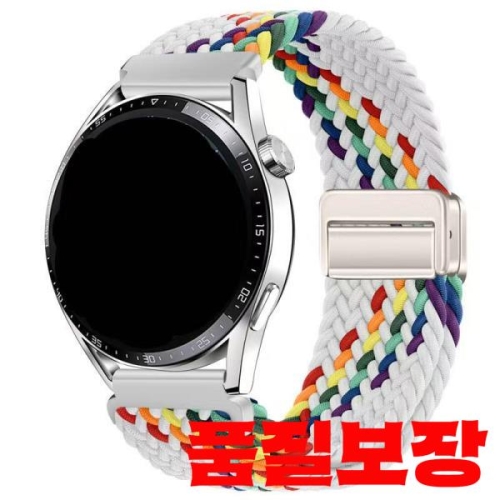가민 vivomove3 용 탄성 손목 밴드 마그네틱 버클 venu 3 Forerunner 265S 브레이드 루프 18 20/22_이미지