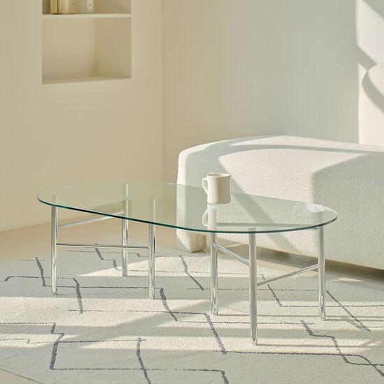 포더홈  레어 거실 소파 테이블 타원형 1200