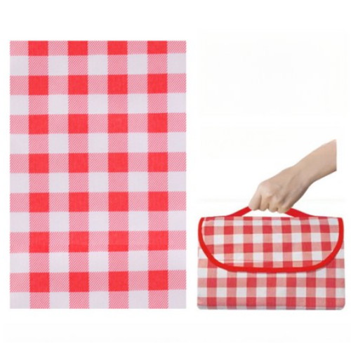 달로아 방수 돗자리 피크닉매트 대형 레드체크 (200x200)_이미지