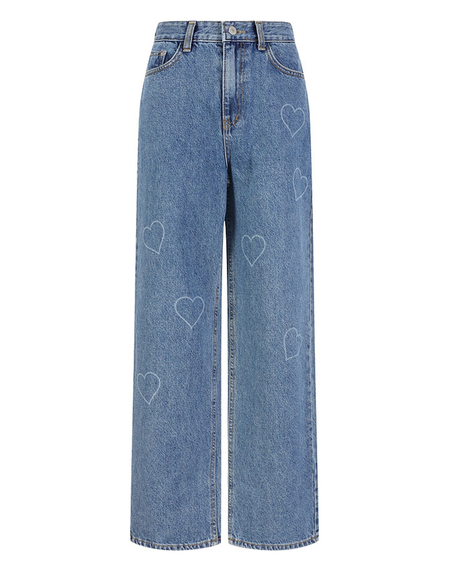 에꼴드파리 드라로얄 하트 데님팬츠_RB38DPBM60Z